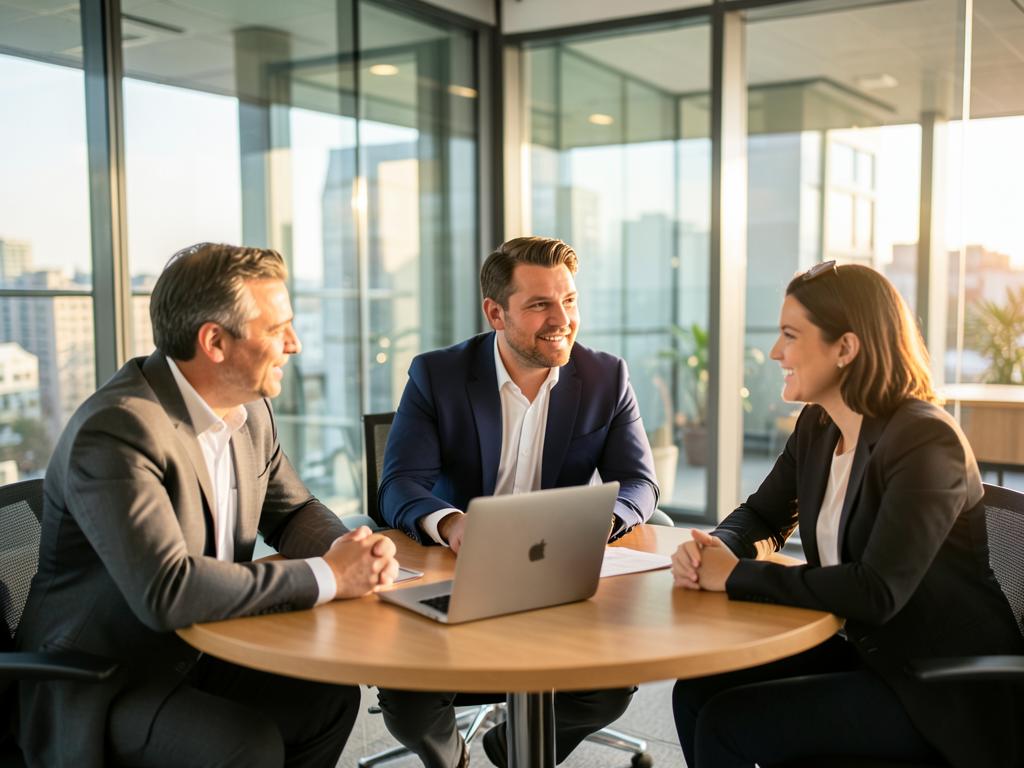 AscendFlow strategists in a client growth planning session